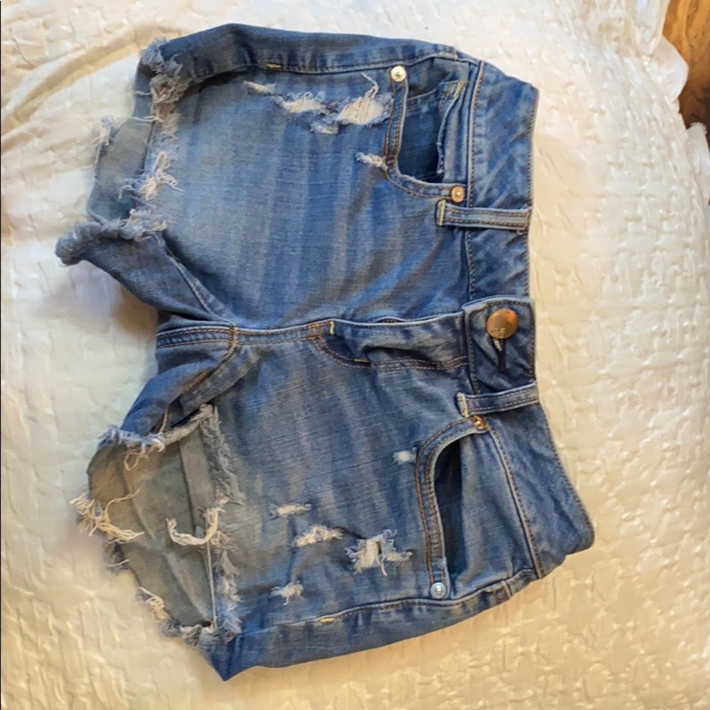 American eagle jean shorts size 0